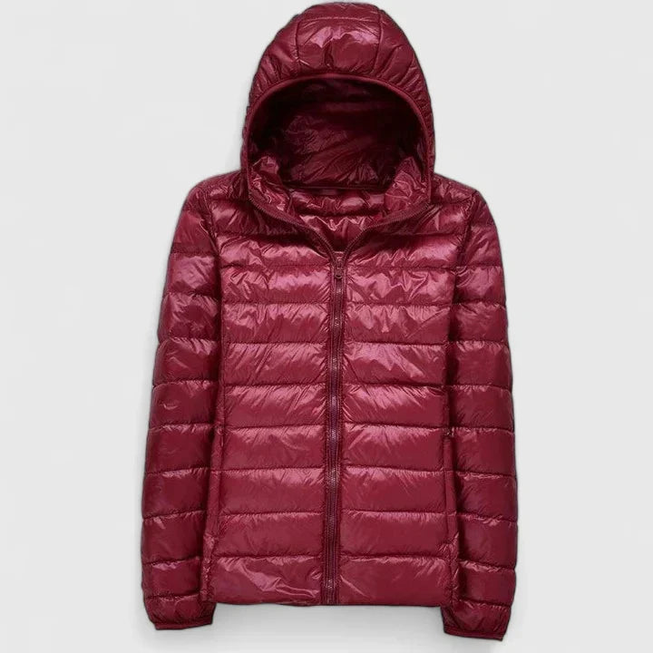 Hooded Lightweight Packable Quilted Puffer Jacket