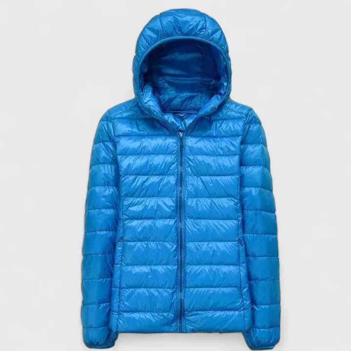 Hooded Lightweight Packable Quilted Puffer Jacket