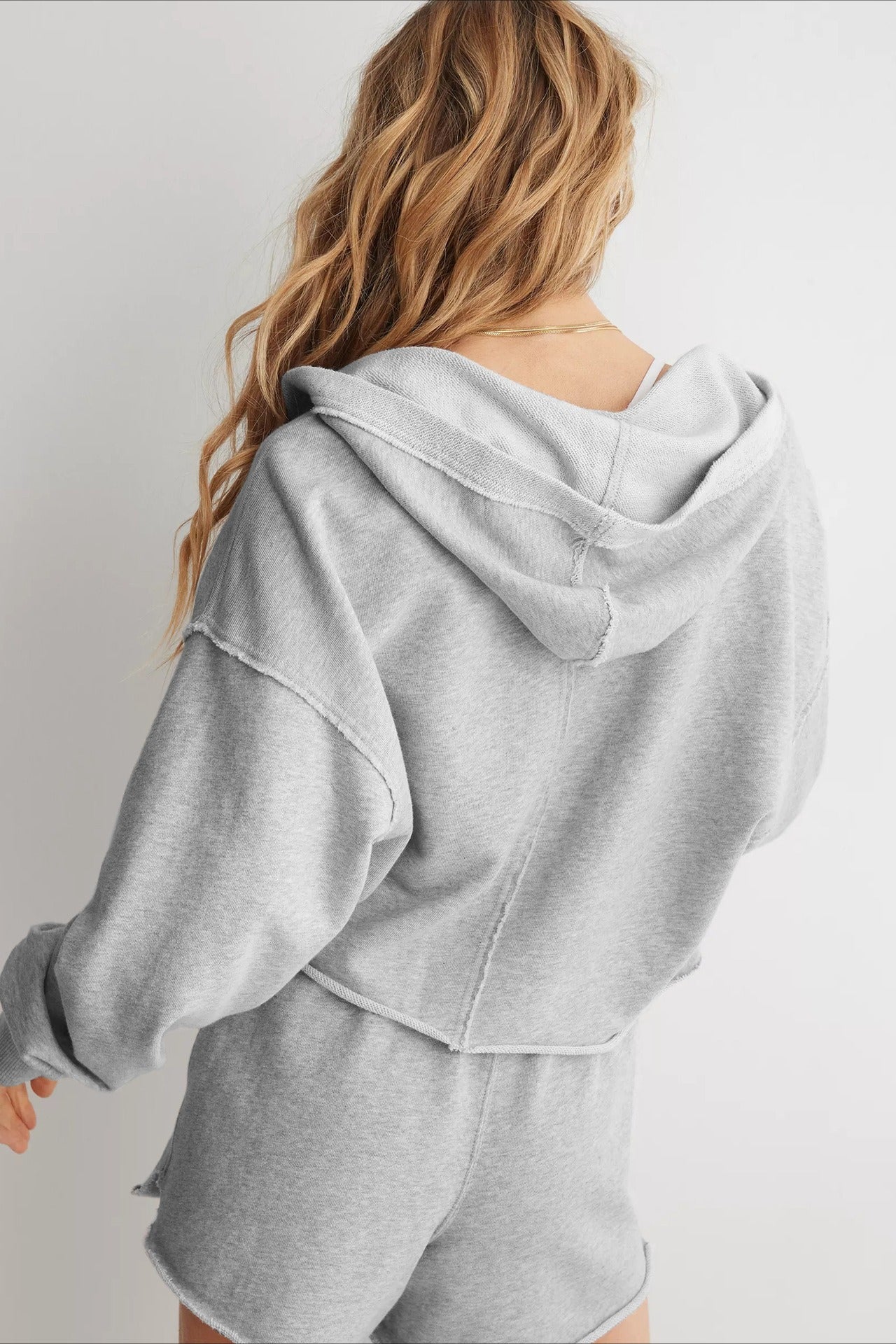 Loose V-neck Fashionable Hoodie