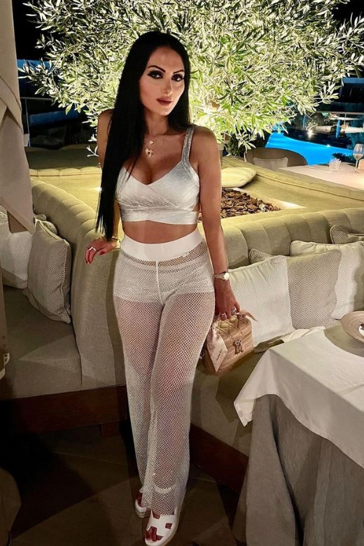 Ang Bandage Leather Crop Top - Gold