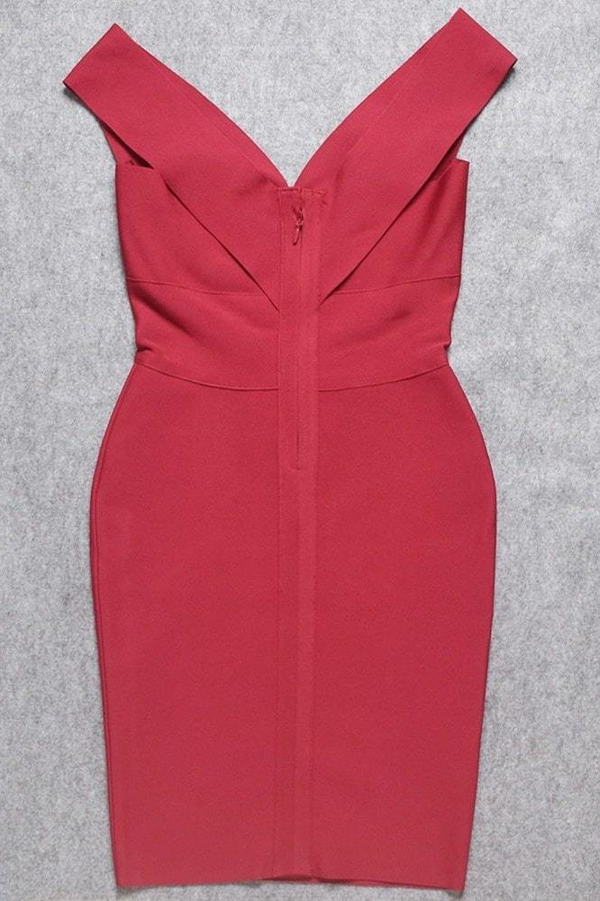 Ash Bandage Dress - Red Wine (Sale)