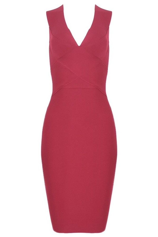 Ash Bandage Dress - Red Wine (Sale)