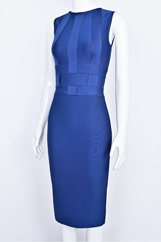 Aurora Bandage Dress - Navy Blue (Sale)