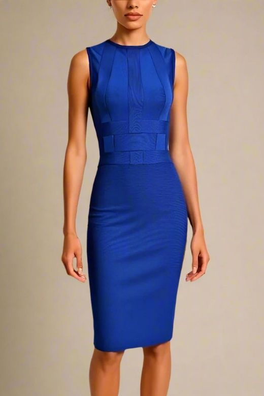 Aurora Bandage Dress - Royal Blue