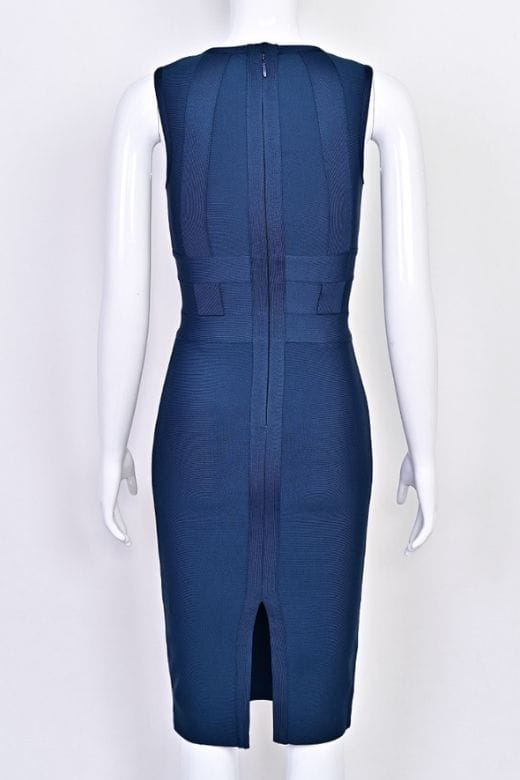 Aurora Bandage Dress - Navy Blue