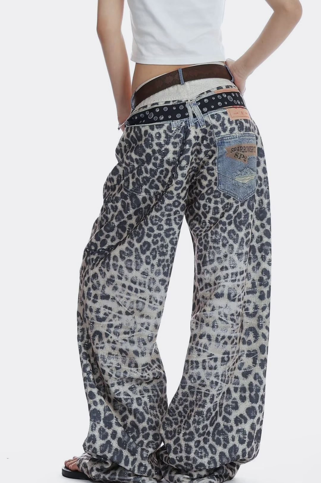 Vintage Double Waist Denim Jeans