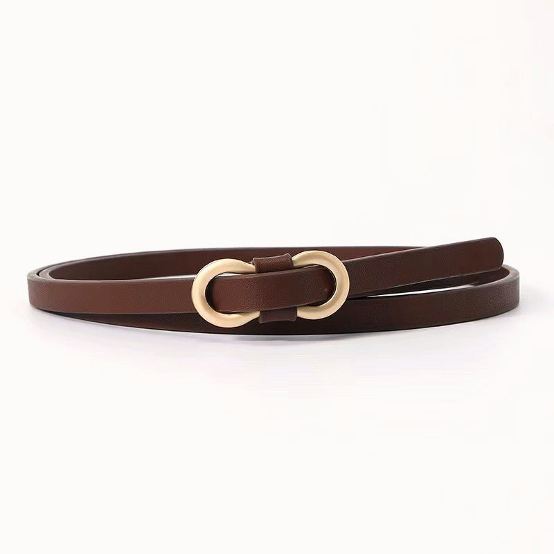 Slim Chic Leather Waist Belt