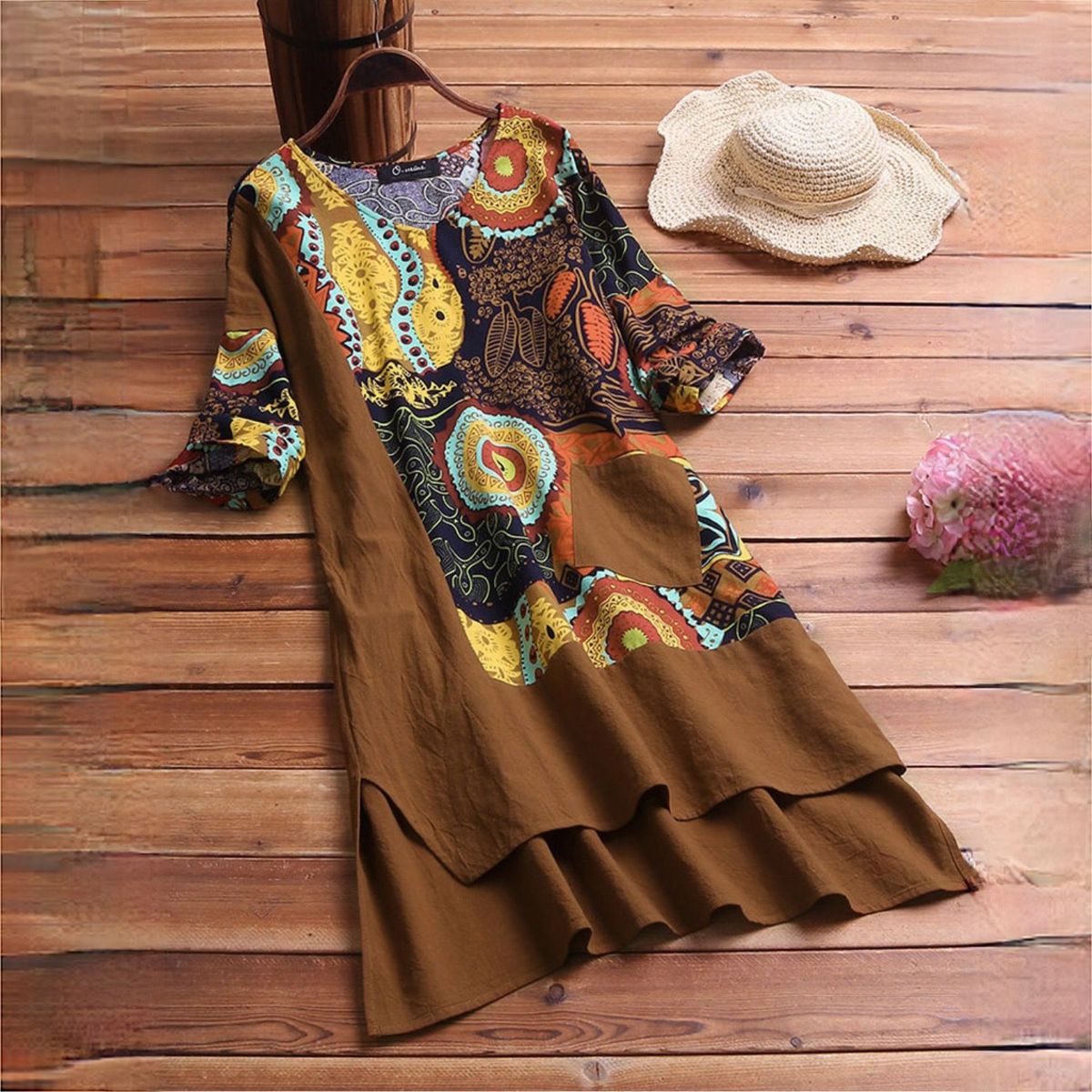 Nora Exclusive Dress with Mandala Print Boutique Collection