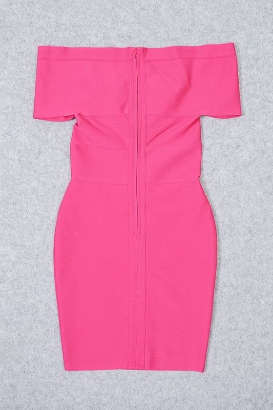 Bea Bandage Dress - Hot Pink (Sale)