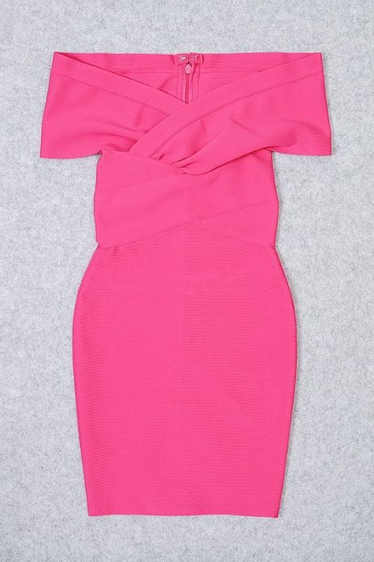 Bea Bandage Dress - Hot Pink (Sale)
