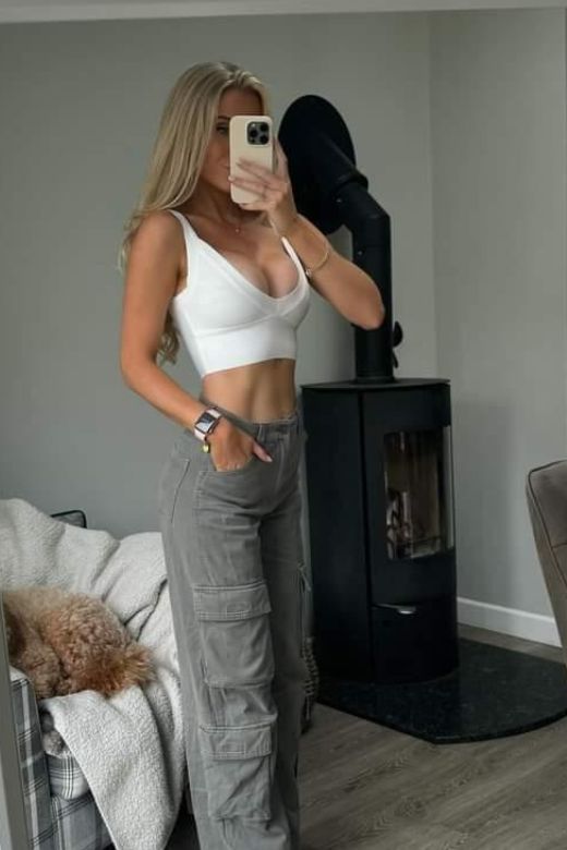 Bee Bandage Crop Top - White Pearl