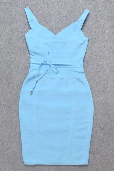 Bek Bandage Dress - Sky Blue (Sale)