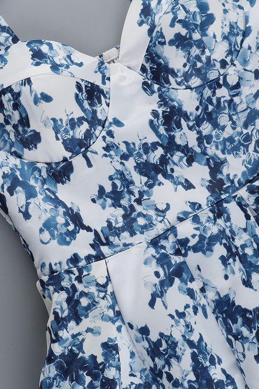 Chic Slim Fit A-Line Floral Dress