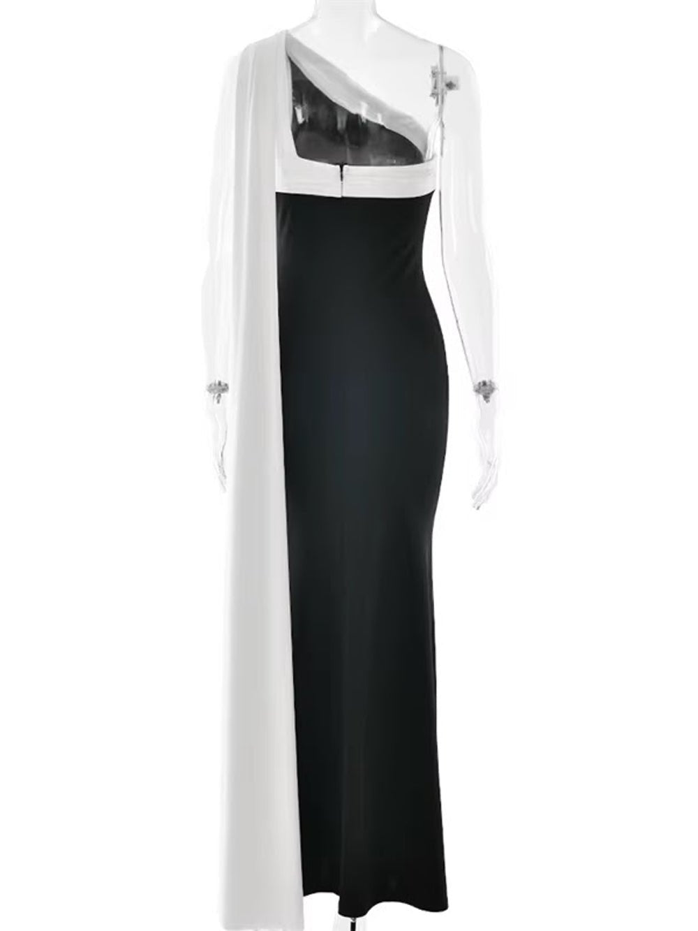 Bianca Draped One Shoulder Gown