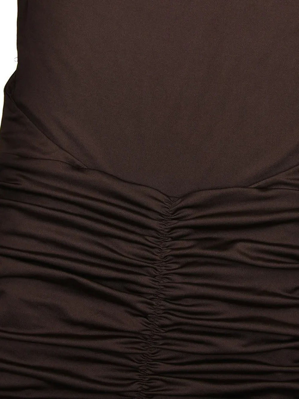 Boat Neck Sleeveless Ruched Hip Buckle Draped Panel Mermaid Maxi Gown 6