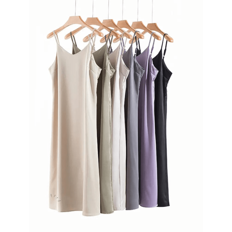 Long Spaghetti Strap Slip