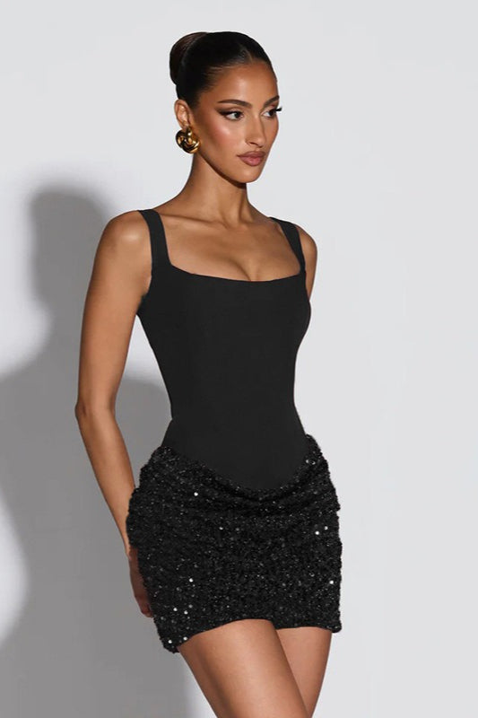 Backless Bodycon Mini Party Slip Dress