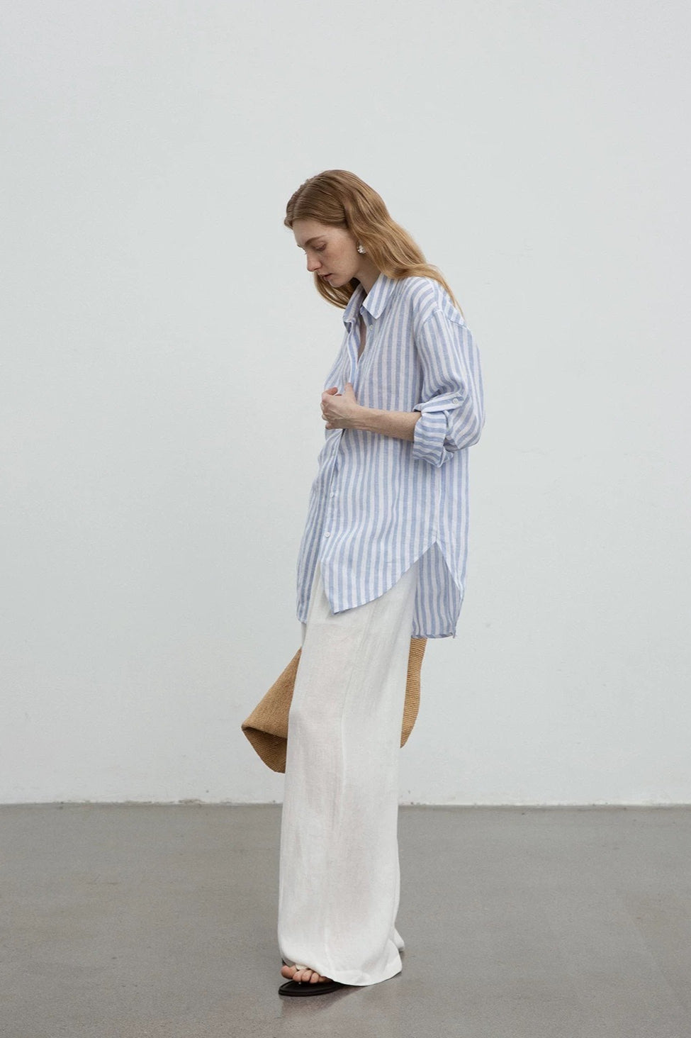 Pure Linen Vacation Blouse