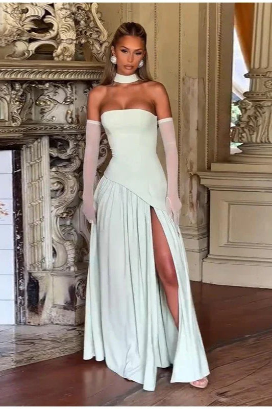 OpenBack Asymmetric Work Dress