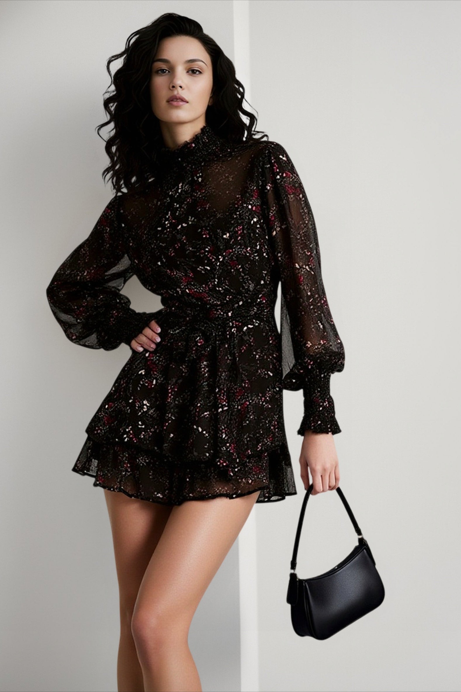 DressBetty - Spring Vintage Perspective Floral Print Dress