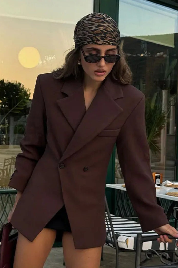 TwoButton Tailored Notch Lapel Blazer