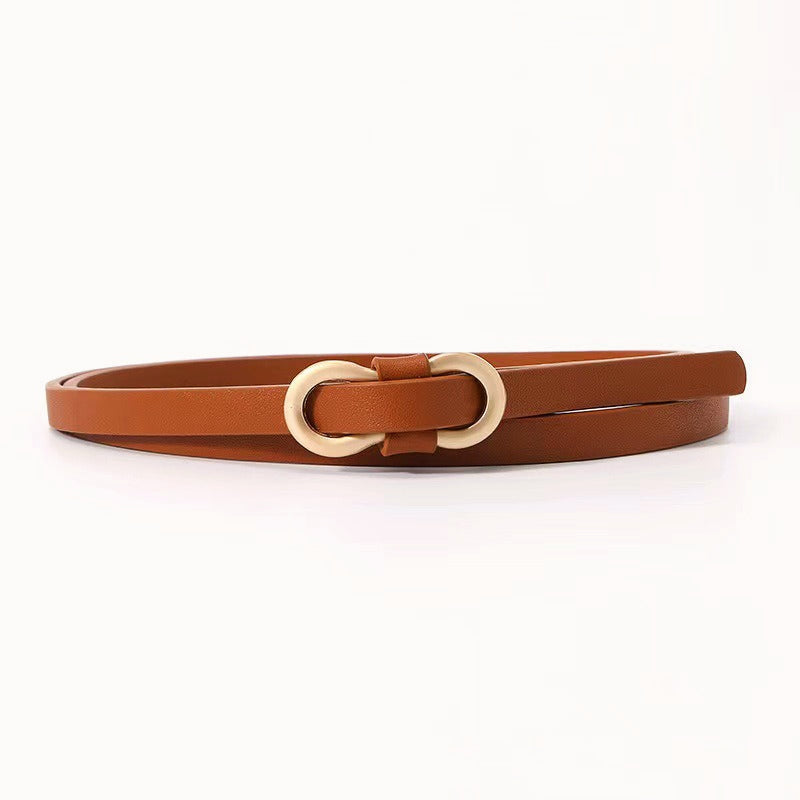 Slim Chic Leather Waist Belt