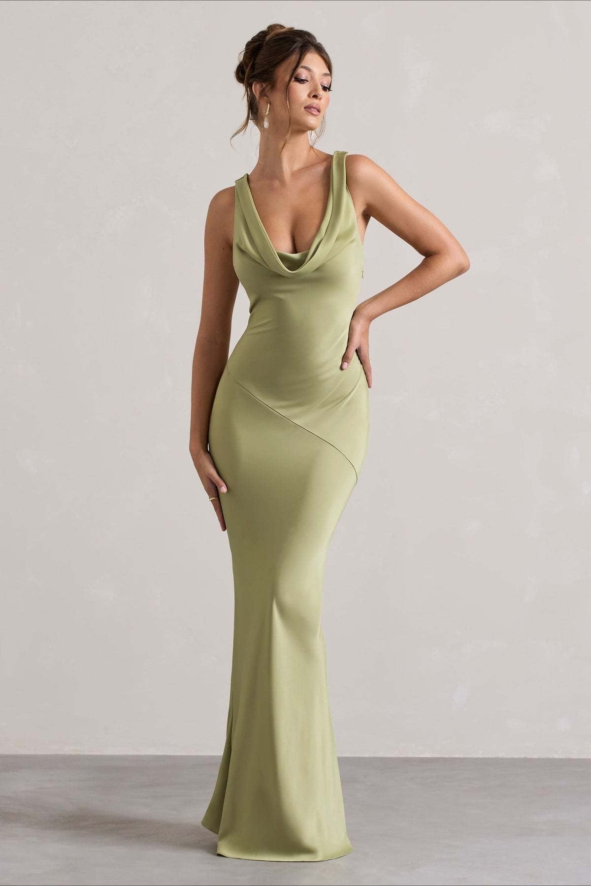 Satin Mermaid LowBack Party Dress