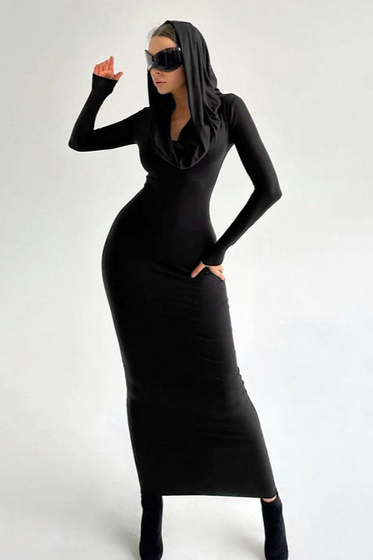 SlimFit Solid Color Party Dress