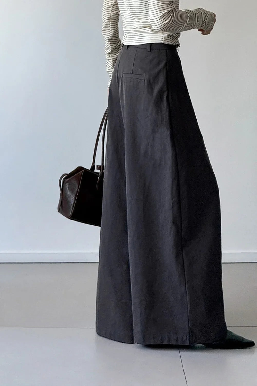 Retro Relaxed HighWaisted WideLeg Pants