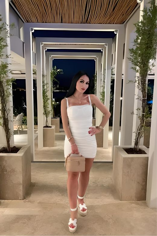 Cassie Bodycon Wrap Mini Dress - White Pearl (Sale)