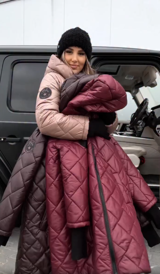 Hooded Quilted Zip Front Longline Puffer Coat 12