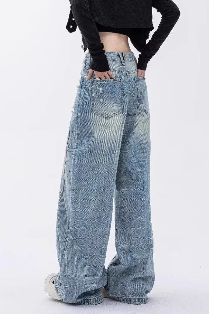 High Street Design Detail Jeans