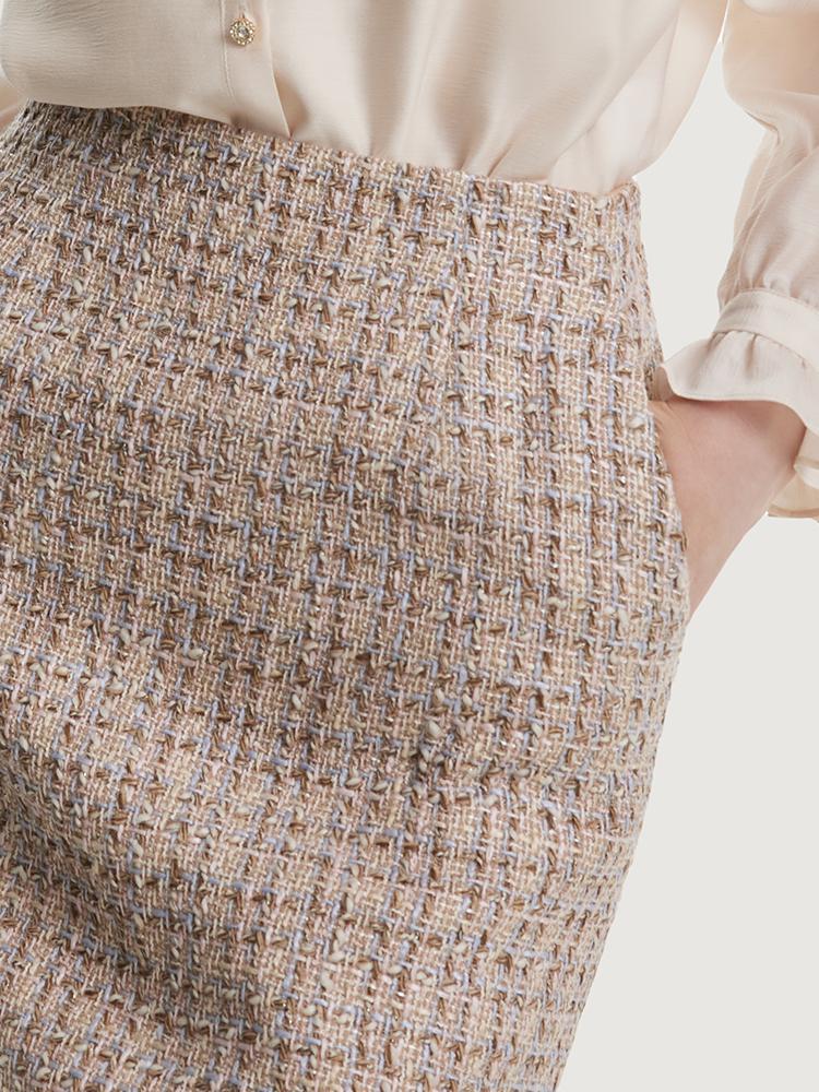 A-line Tweed Mini Skirt