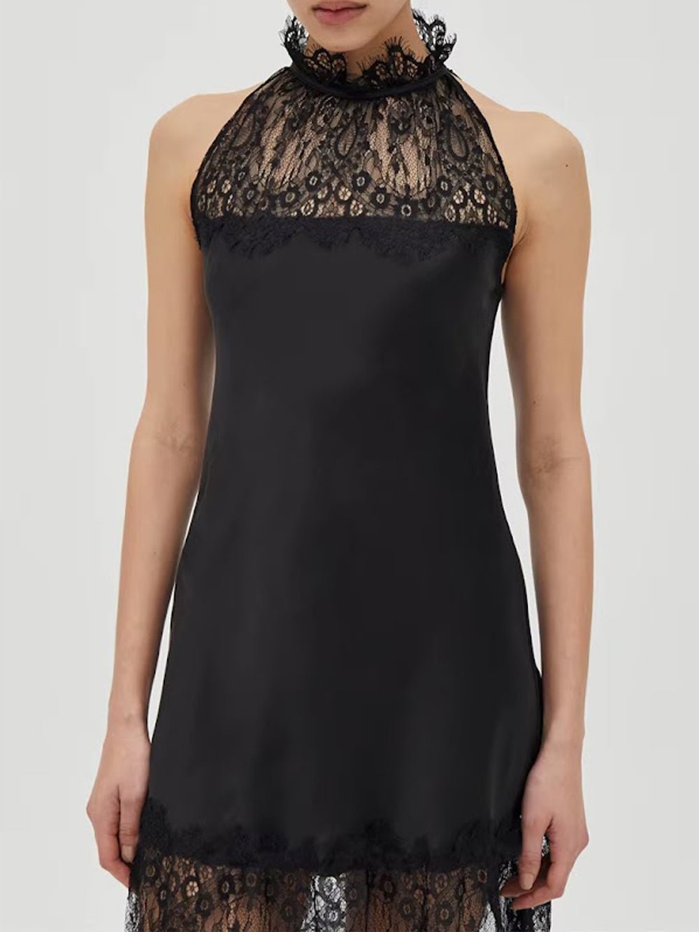 Celeste Lace Halter Maxi Dress