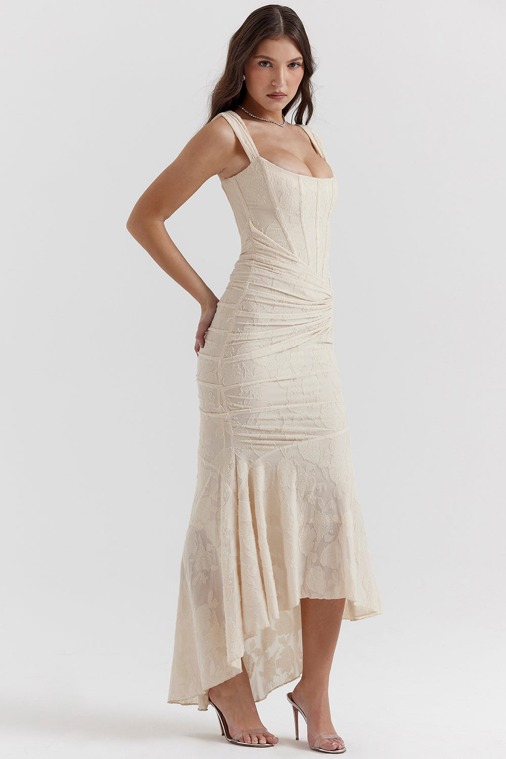 Rebeca Chic Waist Dress Statement Occasion Edit