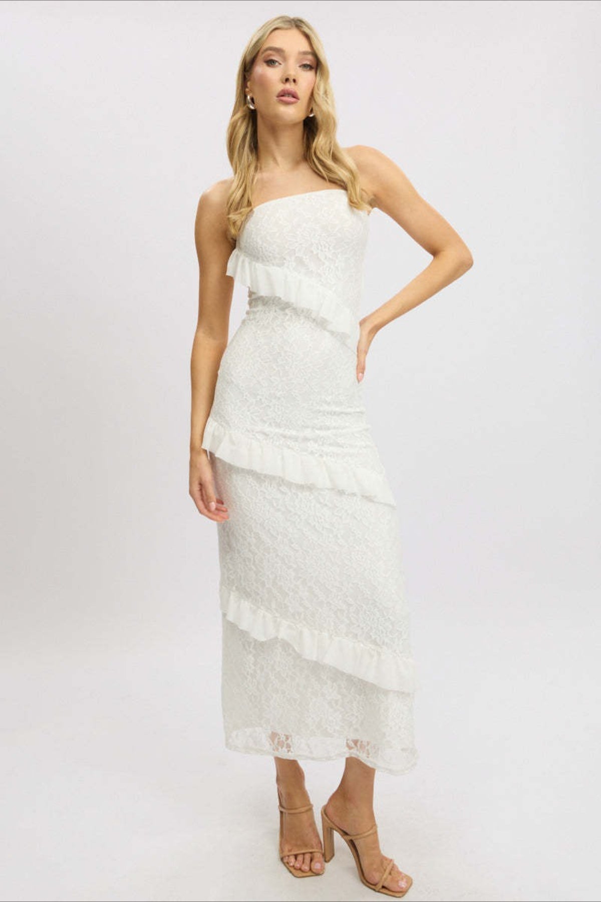 Strapless Maxi Tight Bodycon Dress