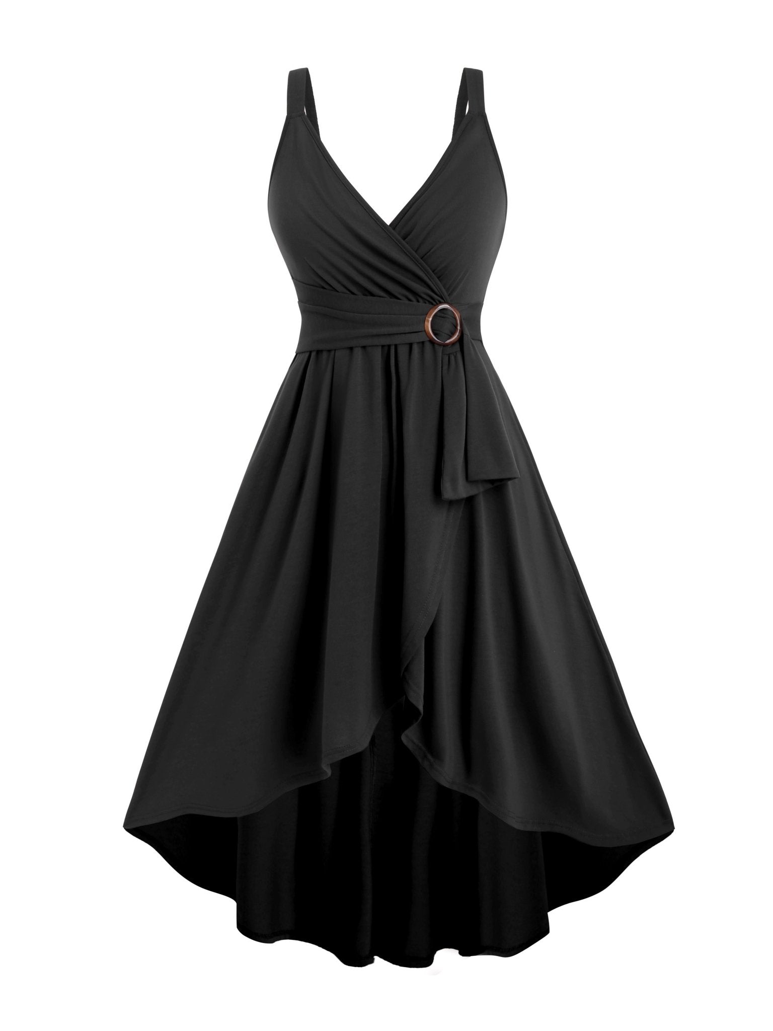 Ambar Chic Backless Wrap Dress for Women Elegant Evening Look