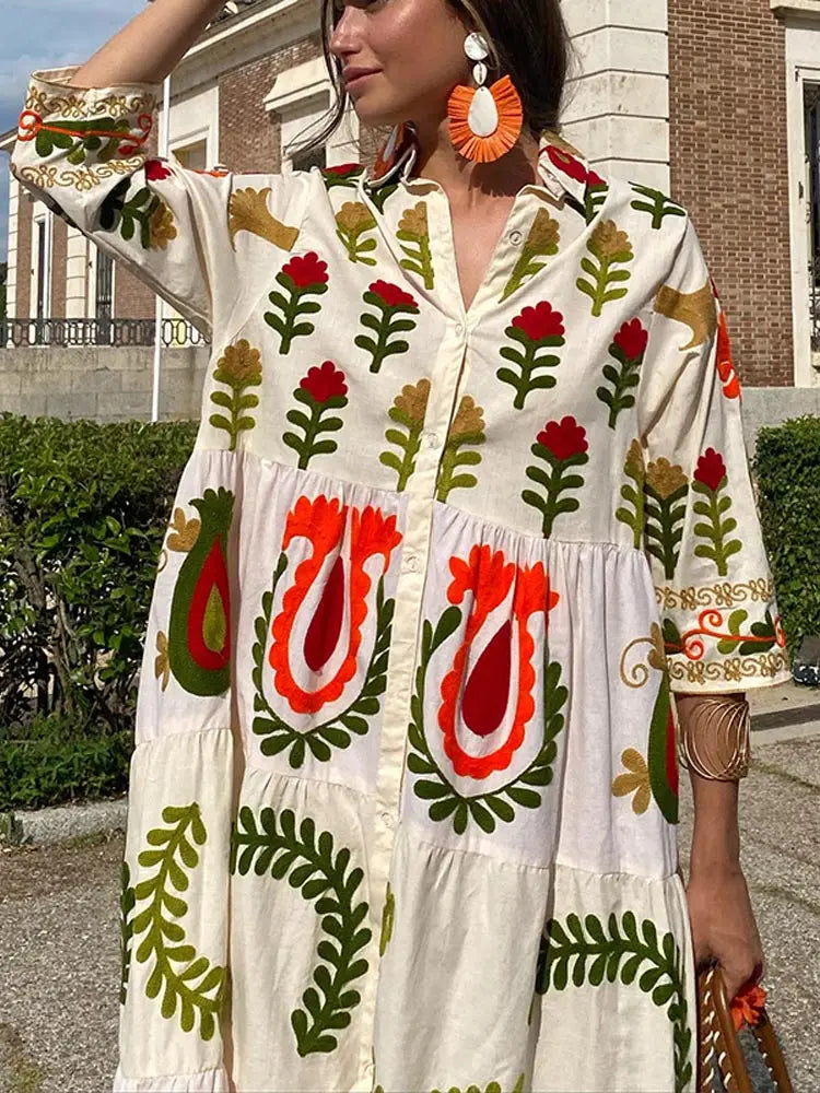 Gabriela Boutique Boho Summer Dress Premium Wardrobe Essential