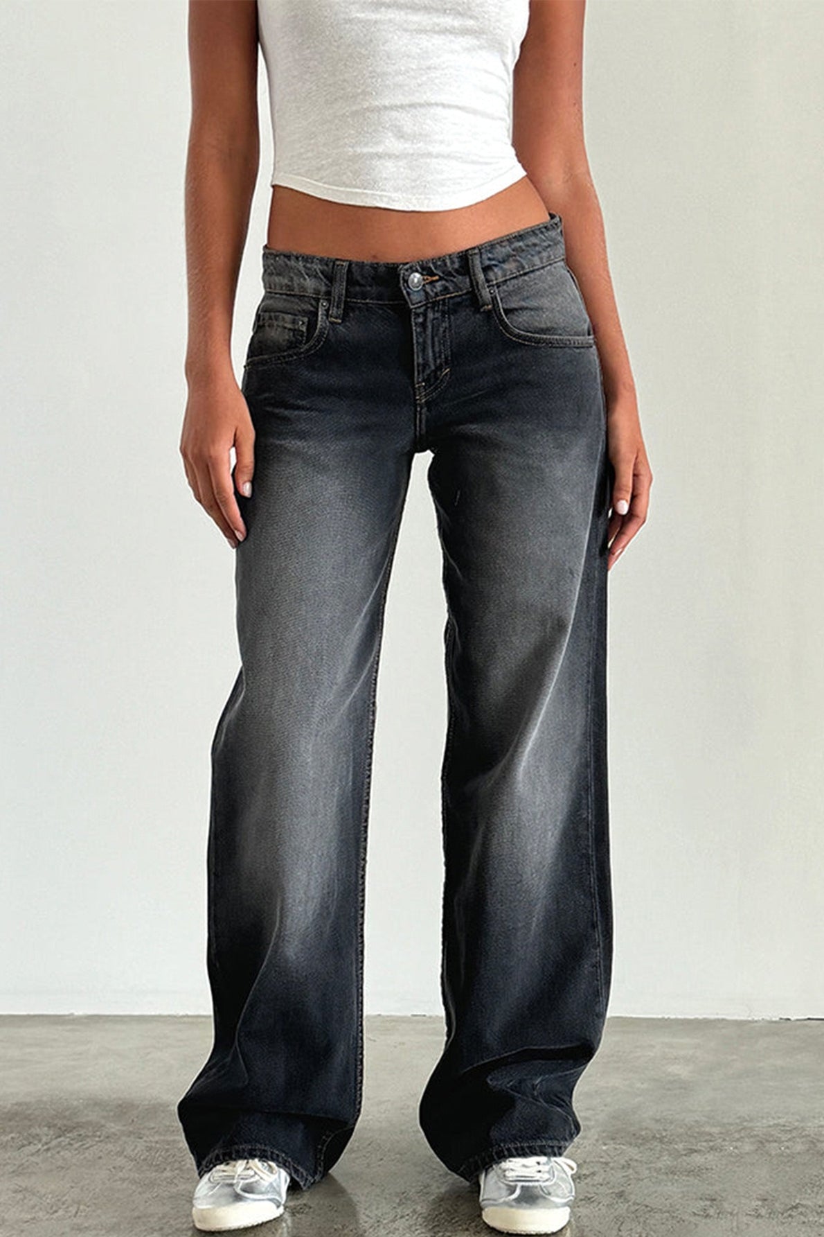 Classic Relaxed Fit Straight Leg Jeans