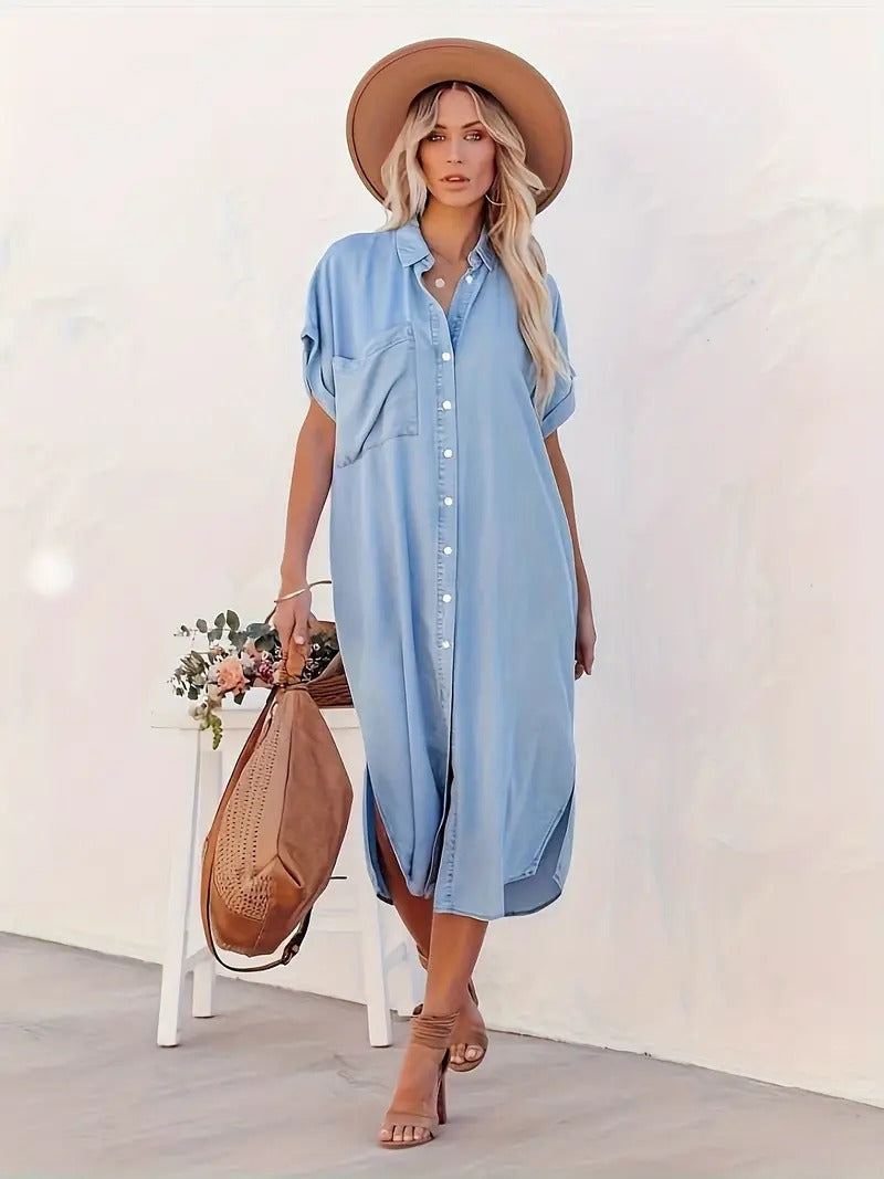Miriam Aesthetic Dress with Fixed Pockets Premium Wardrobe Essential