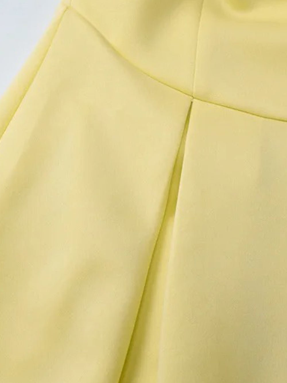 Halter Neck Basque Waist Box Pleat Backless Midi Dress 4