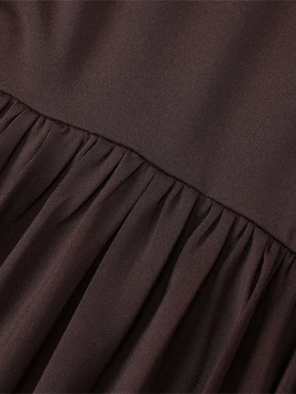 Long Sleeve Deep V-Neck Ruched Pleated Flowy Maxi Dress 5