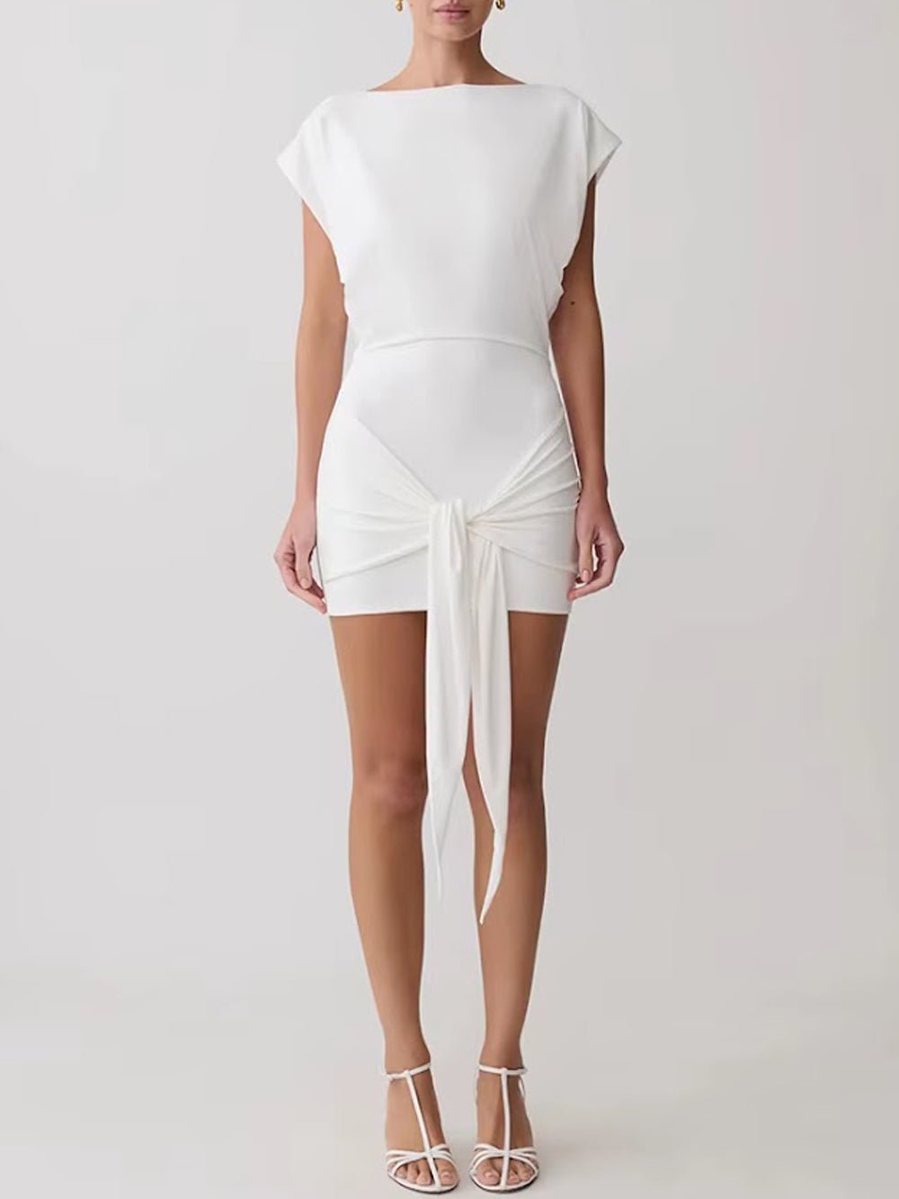 Daphne Draped Sash Mini Dress