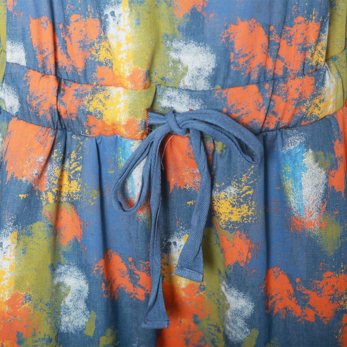 dark blue summer denim dress plus size floral denim sundress