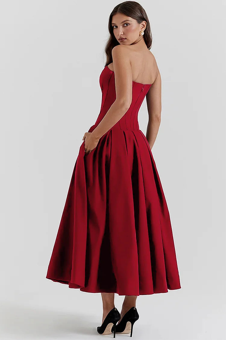 Florencia Exclusive Women's Strapless Dress Statement Occasion Edit