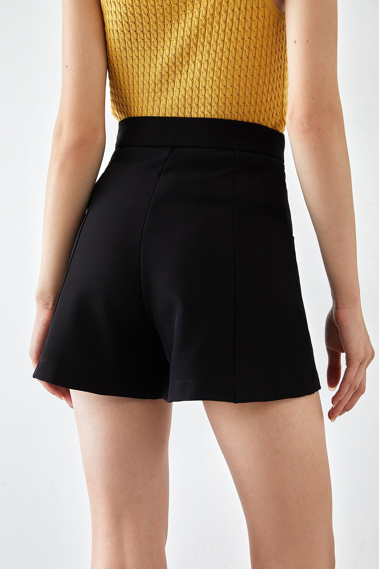 Violette Black Nautical Shorts