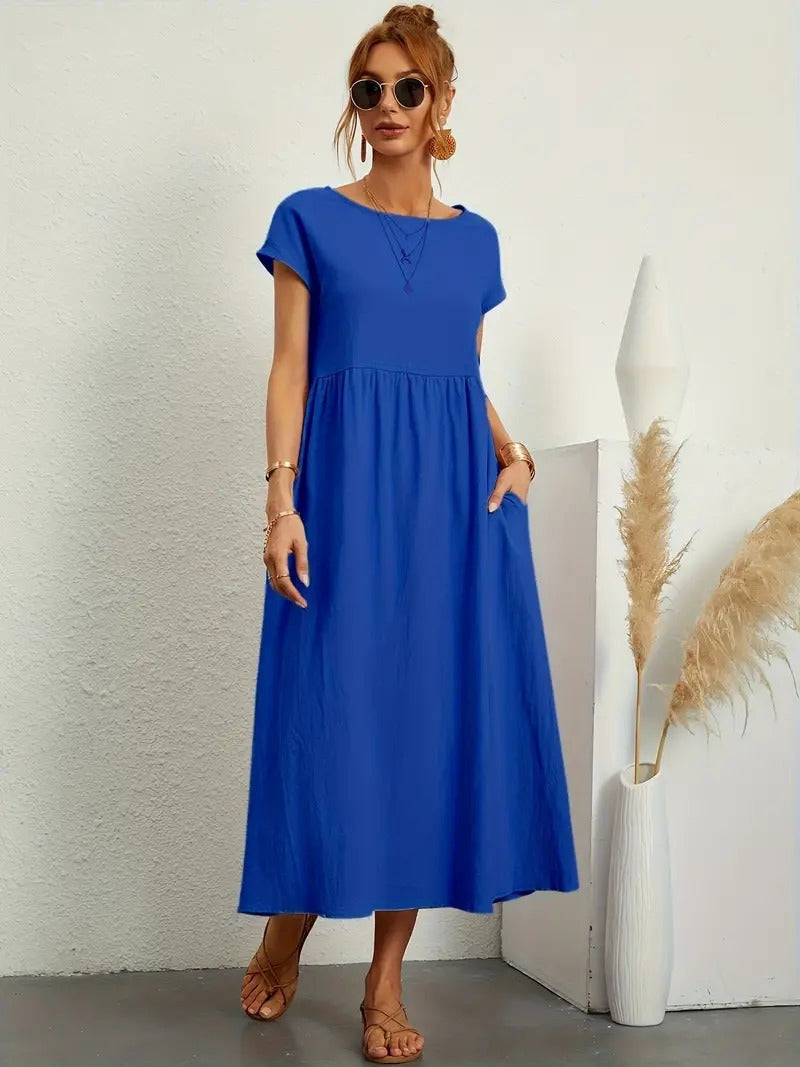 Rosetta Elevated Long Bell Shaped Dress Evening Wear Edit