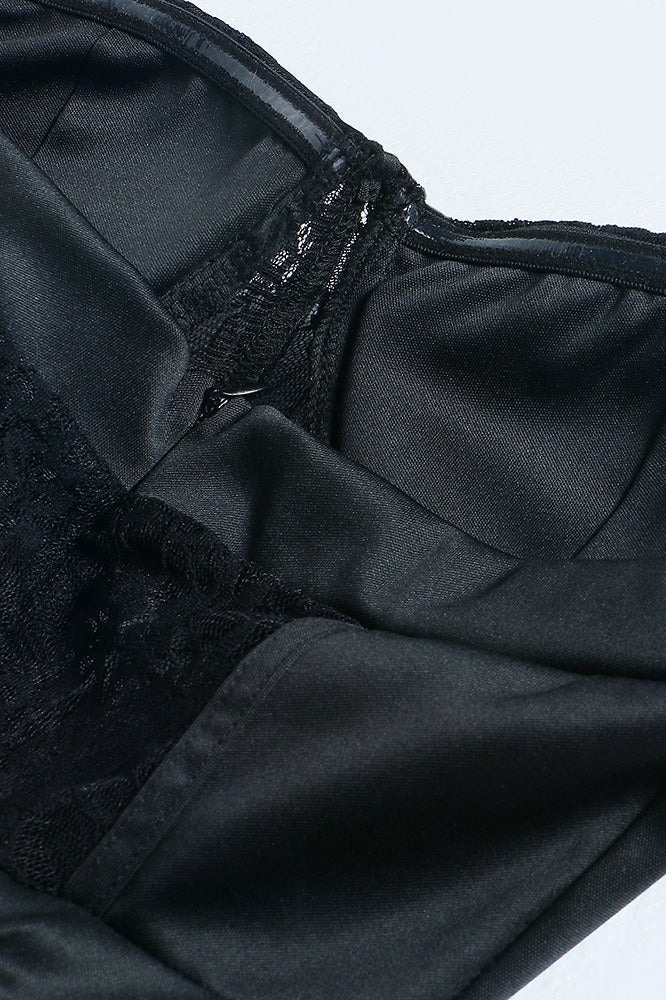 Sheer Lace Bustier Dress 8