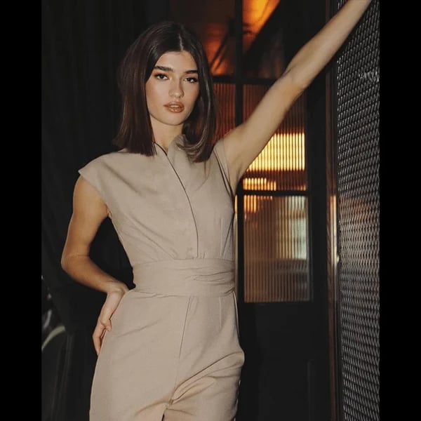 Sleeveless Wide-Leg Jumpsuit