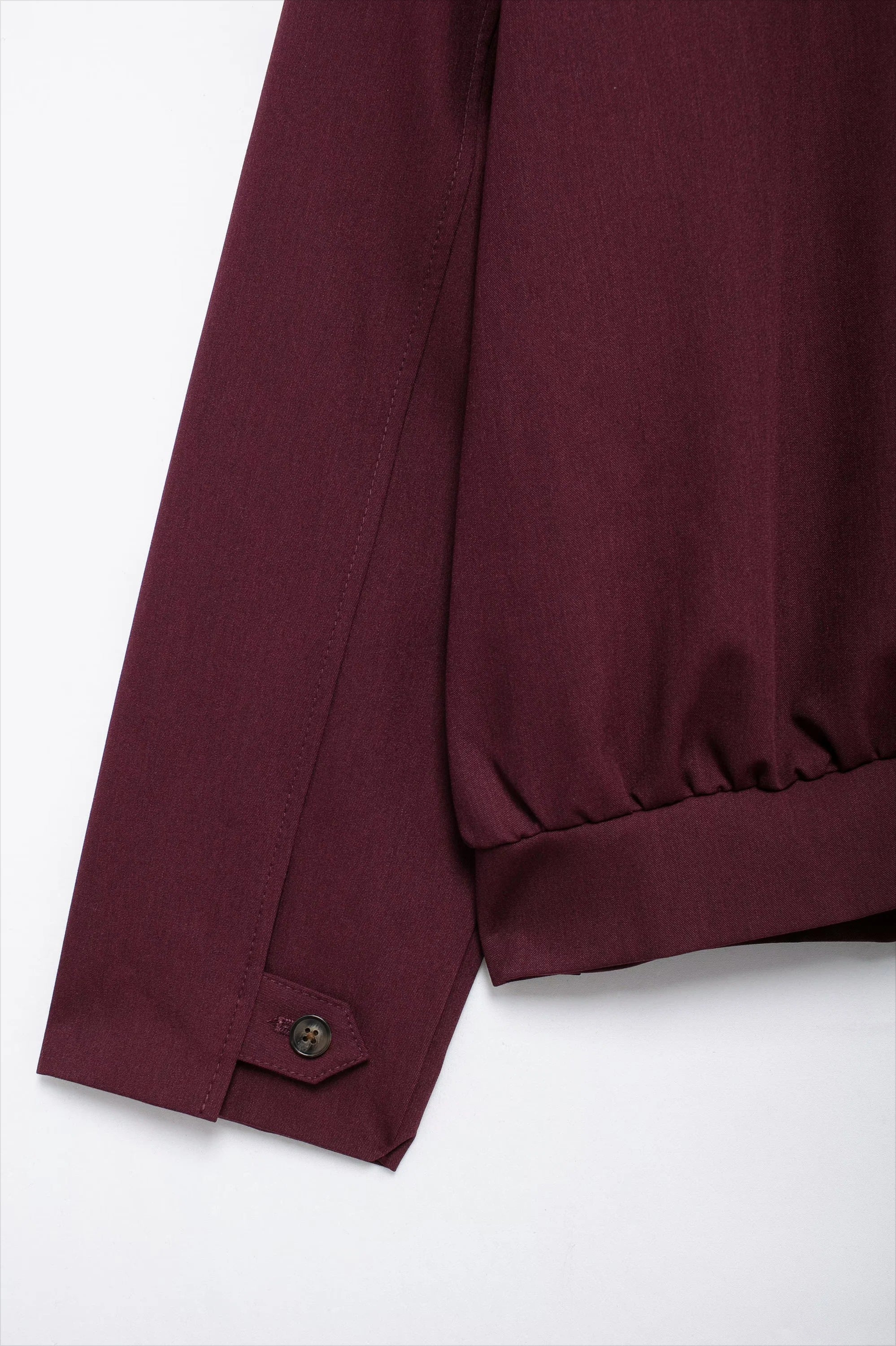 Burgundy Casual Zip Jacket